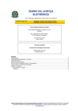 Diário da Justiça Eletrônico nº 195/2012