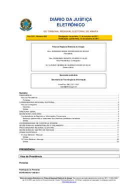Diário da Justiça Eletrônico nº 45/2011