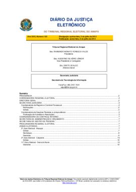 Diário da Justiça Eletrônico nº 125/2012
