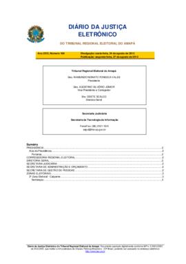 Diário da Justiça Eletrônico nº 166/2012