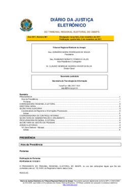 Diário da Justiça Eletrônico nº 061/2011