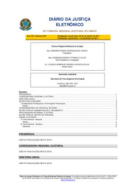 Diário da Justiça Eletrônico nº 076/2011
