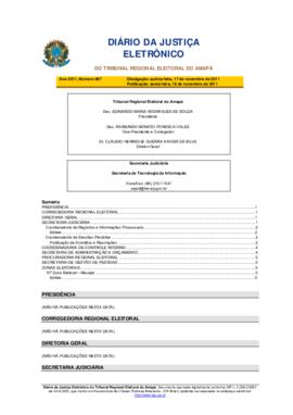 Diário da Justiça Eletrônico nº 067/2011