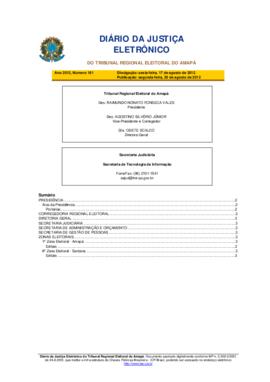 Diário da Justiça Eletrônico nº 161/2012
