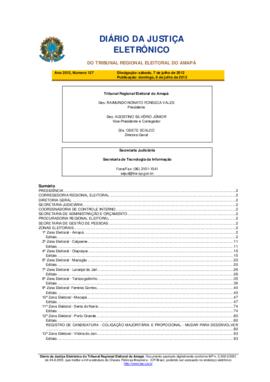 Diário da Justiça Eletrônico nº 127/2012