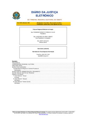 Diário da Justiça Eletrônico nº 168/2012