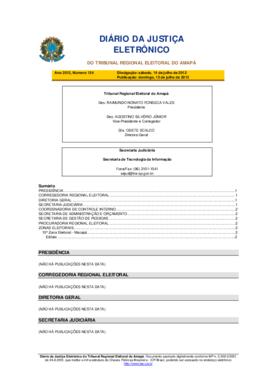 Diário da Justiça Eletrônico nº 134/2012