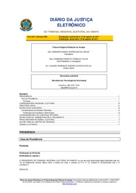 Diário da Justiça Eletrônico nº 009/2011