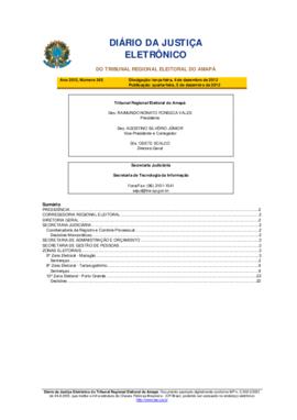 Diário da Justiça Eletrônico nº 245/2012