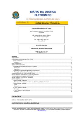 Diário da Justiça Eletrônico nº 106/2012
