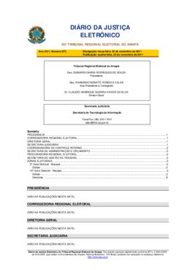 Diário da Justiça Eletrônico nº 070/2011