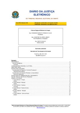 Diário da Justiça Eletrônico nº 150/2012