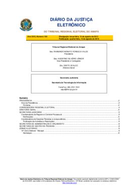 Diário da Justiça Eletrônico nº 159/2012