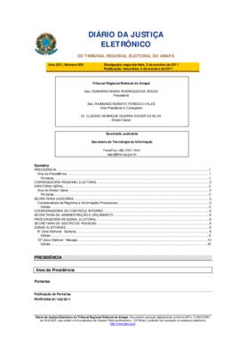 Diário da Justiça Eletrônico nº 39/2011