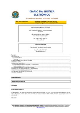 Diário da Justiça Eletrônico nº 103/2012