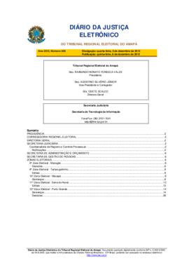 Diário da Justiça Eletrônico nº 246/2012