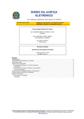 Diário da Justiça Eletrônico nº 244/2012