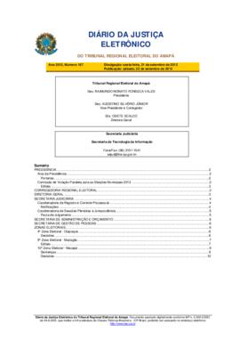 Diário da Justiça Eletrônico nº 187/2012