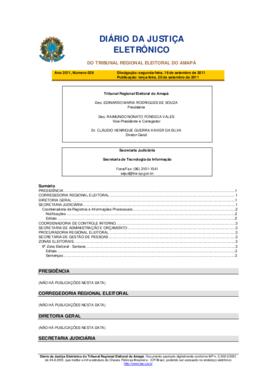 Diário da Justiça Eletrônico nº 029/2011
