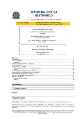 Diário da Justiça Eletrônico nº 43/2011