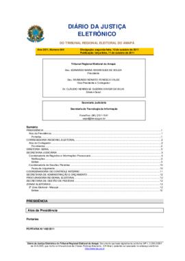 Diário da Justiça Eletrônico nº 44/2011