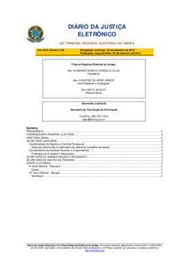 Diário da Justiça Eletrônico nº 189/2012