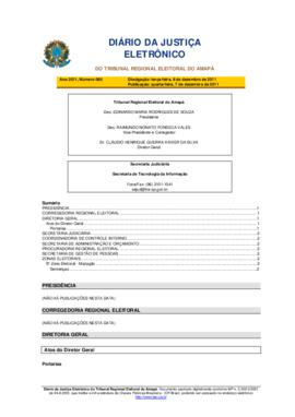 Diário da Justiça Eletrônico nº 080/2011
